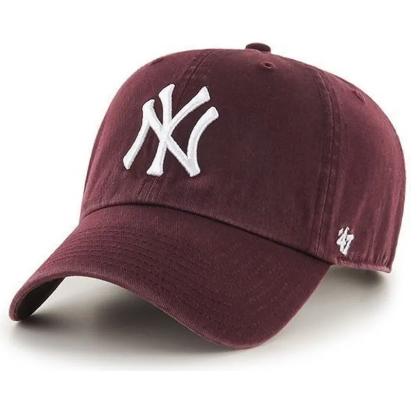 kapa-zaobljena-crvena-podesiv-new-york-yankees-mlb-47-brand
