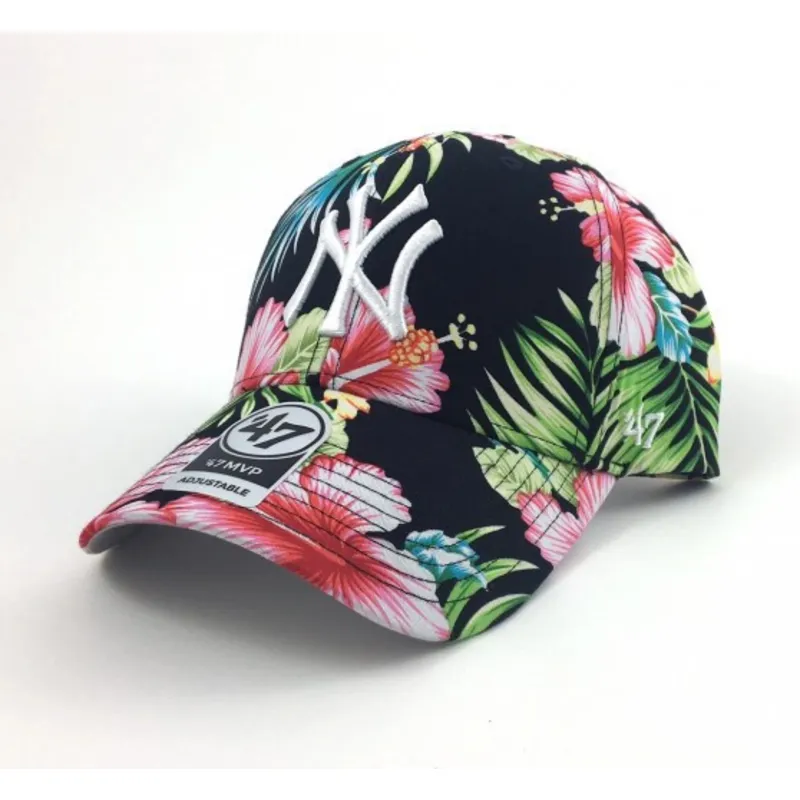 kapa-zaobljena-visebojno-podesiv-estampado-flores-new-york-yankees-mlb-47-brand