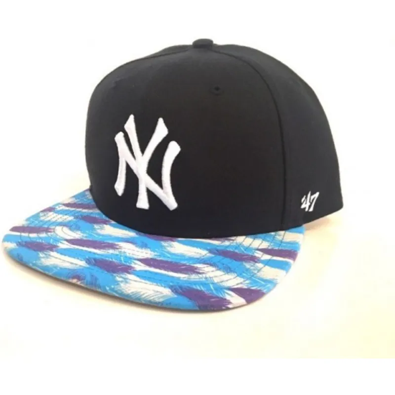 kapa-ravna-mornarsko-plava-snapback-estampado-en-la-new-york-yankees-mlb-47-brand