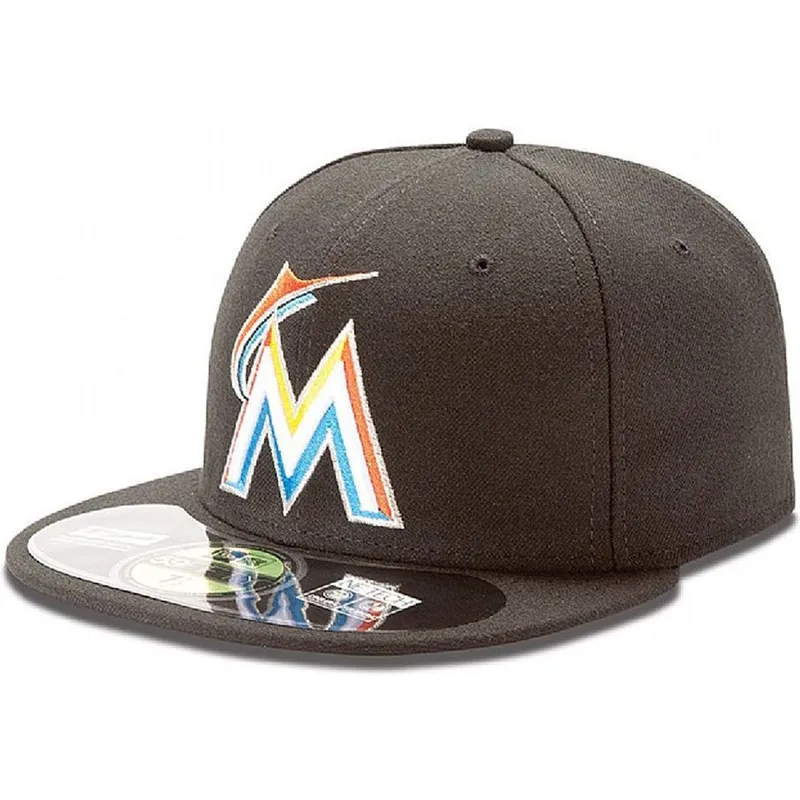 kapa-ravna-crna-prilagodena-59fifty-authentic-on-field-miami-marlins-mlb-new-era