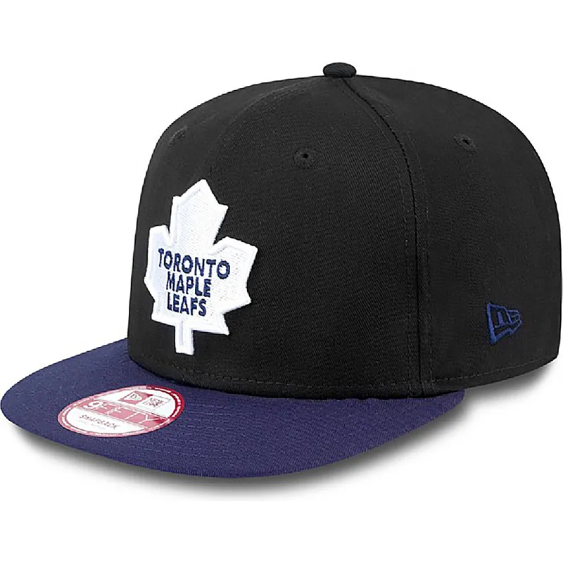 kapa-ravna-crna-snapback-9fifty-cotton-block-toronto-maple-leafs-nhl-new-era