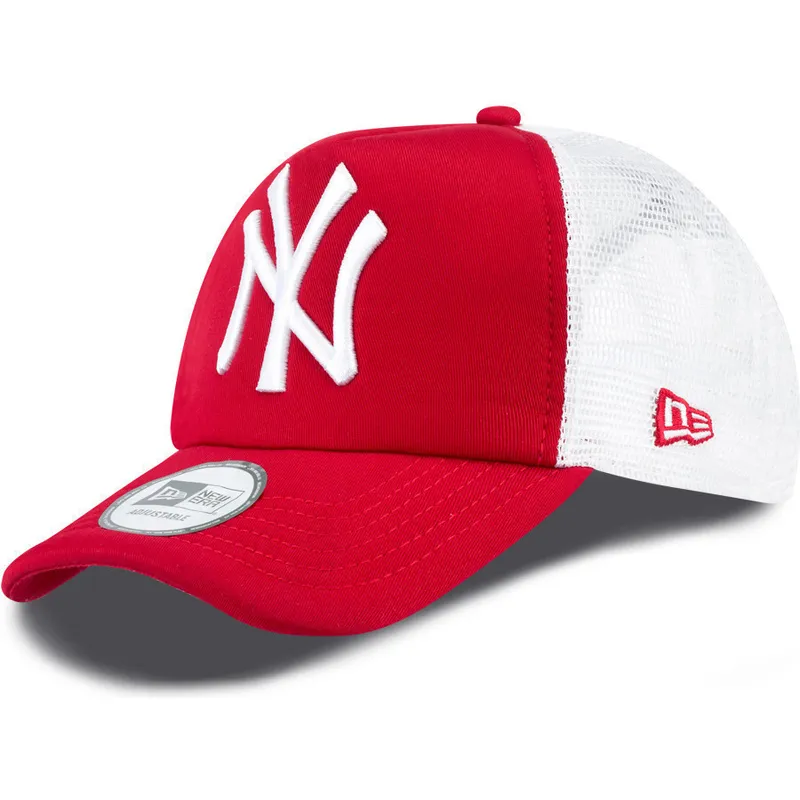 kapa-zaobljena-crvena-snapback-clean-a-frame-new-york-yankees-mlb-new-era