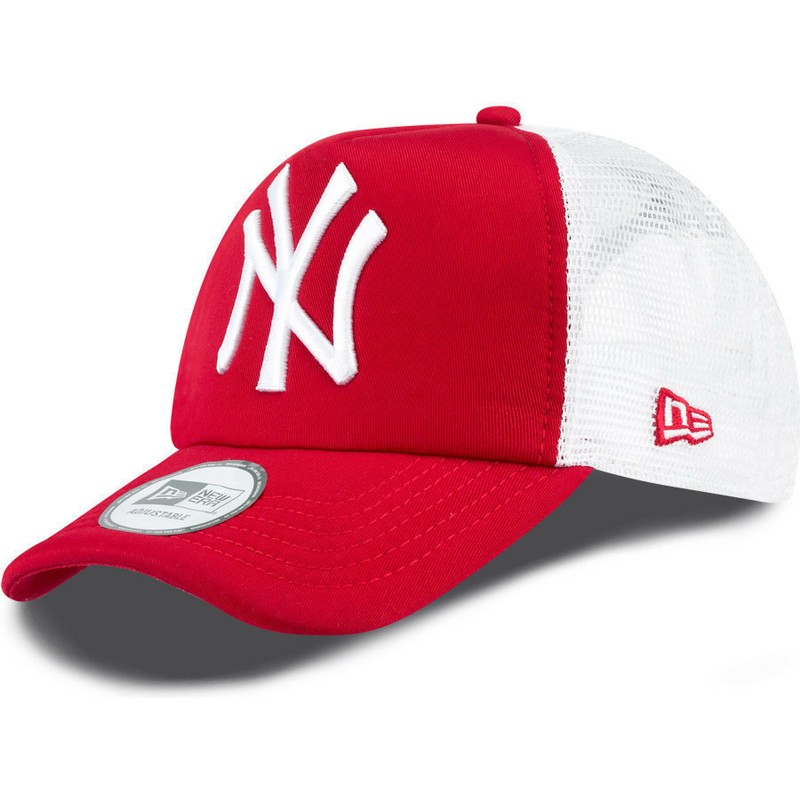 new-era-clean-a-frame-new-york-yankees-mlb-red-trucker-hat