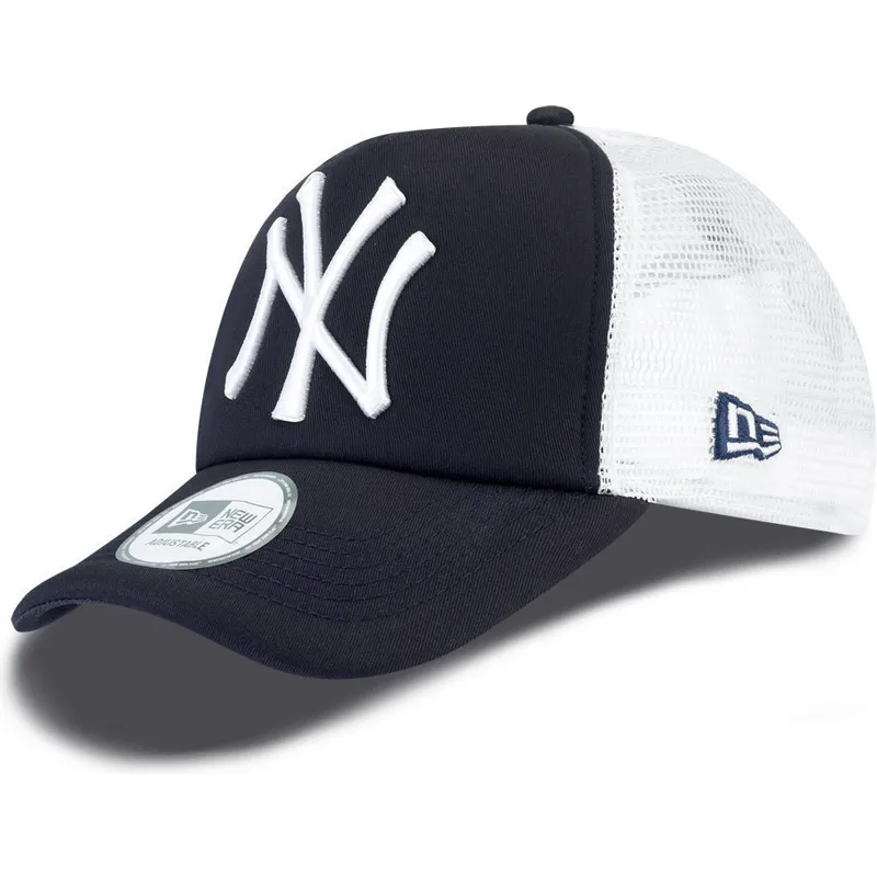 kapa-zaobljena-mornarsko-plava-snapback-clean-a-frame-new-york-yankees-mlb-new-era