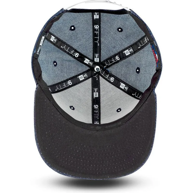 cap-ravna-navy-blue-snapback-za-djecu-9fifty-essential-denim-new-york-yankees-mlb-new-era